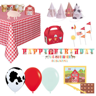 Deluxe Farm Animals Party Pack for 8 - SAVE 7%