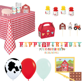 Deluxe Farm Animals Party Pack for 8 - SAVE 10%