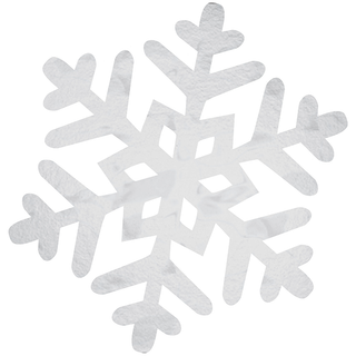 Silver Snowflake Cutout Decoration