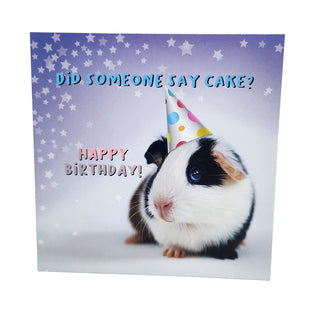 Unknown | Guinea Pig Happy Birthday Card | Guinea Pig Party Supplies NZ