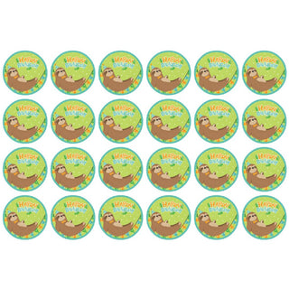 Sloth Edible Icing Cupcake Images | Sloth Party Supplies NZ