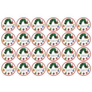 The Very Hungry Caterpillar Edible Icing Cupcake Images | The Very Hungry Caterpillar Party Supplies NZ