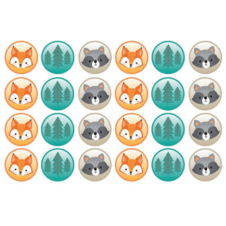 Wild One Woodland Animals Edible Icing Cupcake Images | Woodland Animals Party Supplies NZ