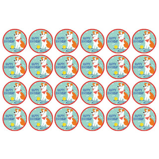 Dog Party Edible Icing Cupcake Images | Dog Party Supplies NZ