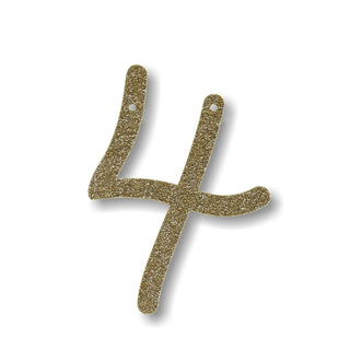Meri Meri Gold Acrylic Bunting Letter or Number