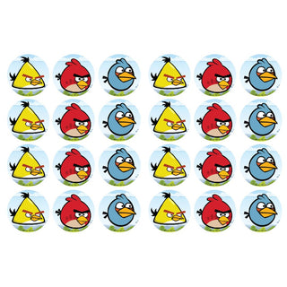Angry Birds Edible Icing Cupcake Images