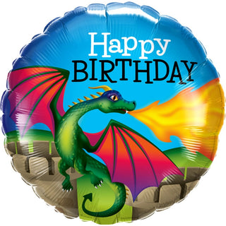Magical Dragon Birthday Foil Balloon | Dragon Party Supplies NZ
