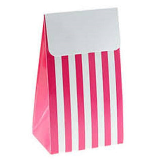 Individual Treat Box | Individual Party Treat Bag | Raspberry Pink Stripe Treat Box | Raspberry Pink Stripe Treat Bag | Sambellina Treat Box | Sambellina Party Supplies 