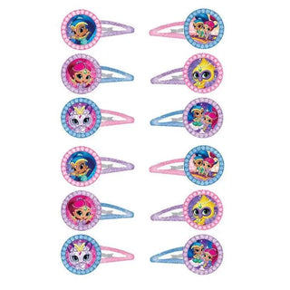 Shimmer and Shine Hair Clips - Pack of 12