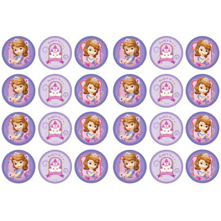 Princess Sofia Edible Icing Cupcake Images | Princess Sofia Party Supplies NZ