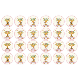Deer Little One Welcome Baby Woodland Edible Icing Cupcake Images 
