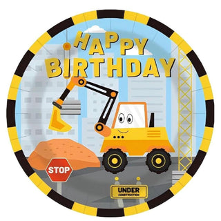 Construction Excavator Plates | Construction Party Supplies NZ