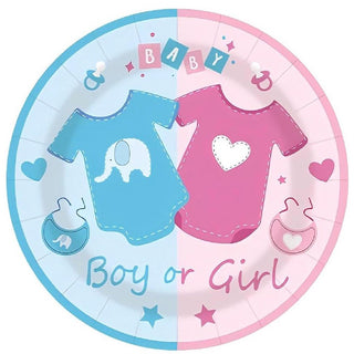 Gender Reveal Plates - Dinner 10 Pkt