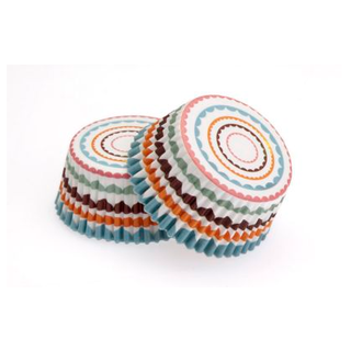 Baby Animal Stripes Cupcake Papers - 24 Pkt