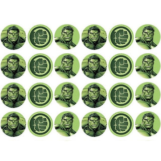 Hulk Edible Icing Cupcake Images | Avengers Party Supplies NZ