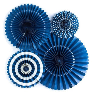 My Minds Eye Basics Party Fans - Navy