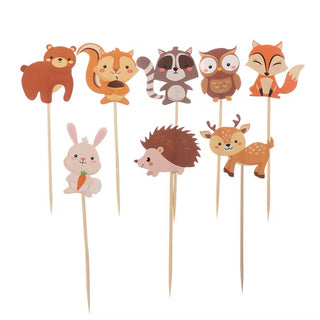 Woodland Animals Cupcake Toppers | Woodland Animals Party Supplies NZ