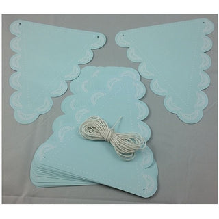 Light Blue Doily Bunting | Doily Bunting | Light Blue Doily Party | NZ Party Supplies |