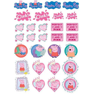 Edible Peppa Pig Icons - 30pc Sheet