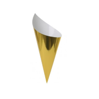Five Star Metallic Gold Snack Cones