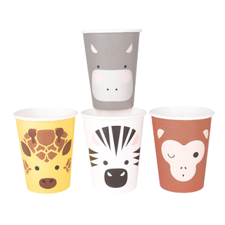 Mini Safari Animal Cups | Jungle Safari Party NZ