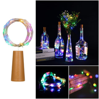 Bottle Cork with LED Lights - Multicoloured