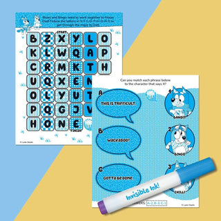 Inkredibles Invisible Ink Bluey Game Book