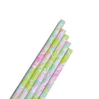 Pastel Watercolour Paper Straws - 25 Pkt