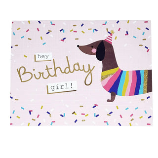 Sausage Dog Birthday Card - Paper Pop up Card - Clearance