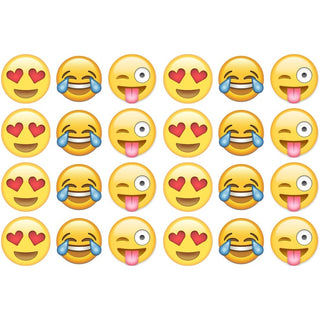 Emoji Edible Icing Cupcake Images | Emoji Party Supplies NZ
