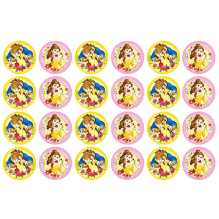 Beauty and the Beast Edible Icing Cupcake Images