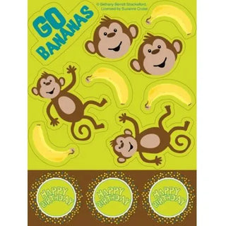 Monkeyin' Around Stickers - 4 sheets - LAST ONE