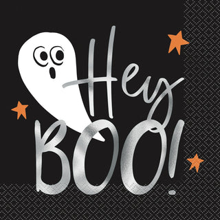 Bats & Boos Halloween Hey Boo Napkins - Lunch 16 Pkt
