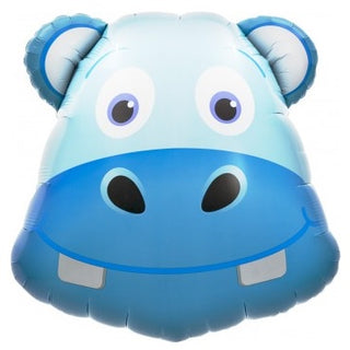 North Star Balloons | Hippoptomus/ Hippo Helium Foil Balloon | Jungle Party Supplies NZ