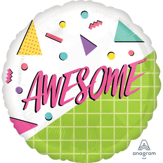 Awesome 80's Foil Balloon