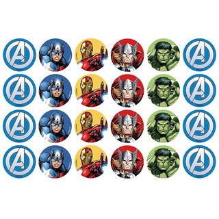 Avengers Edible Icing Cupcake Images | Avengers Party Supplies NZ