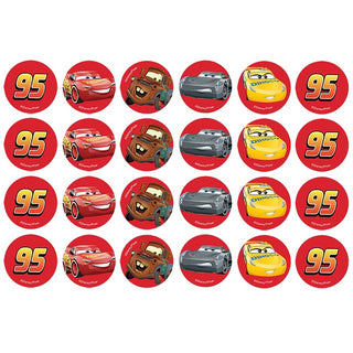 Disney Cars 3 Edible Icing Cupcake Images | Cars Party Supplies NZ