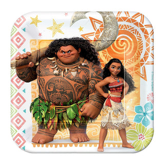 Moana & Maui Plates | Moana Party Supplies NZ