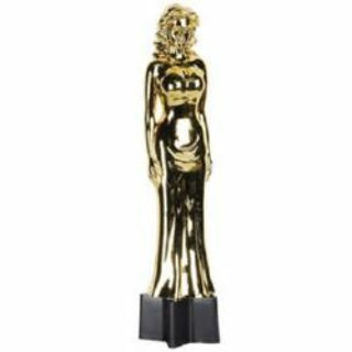 Hollywood Awards Night Female Statuette Trophy