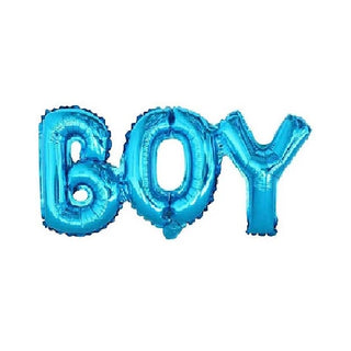 Blue Foil Balloon Phrase - Boy