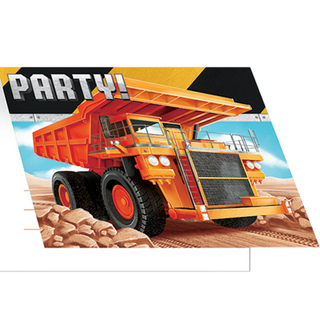 Big Dig Construction Invitations | Construction Party NZ