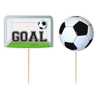 3D Soccer Cupcake Toppers | Soccer Party Supplies NZ