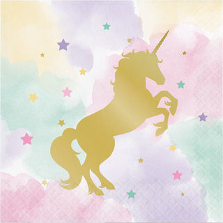 Unicorn Sparkle Napkins - Lunch 16 Pkt