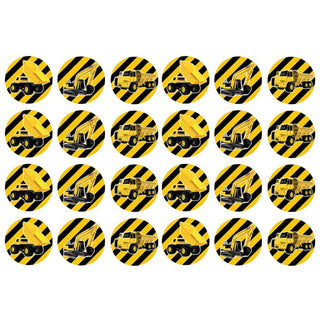Construction Edible Icing Cupcake Images | Construction Party Supplies NZ