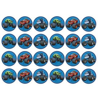 Blaze and the Monster Machines Edible Icing Cupcake Images