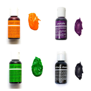 Chefmaster Halloween Collection Gel Colour Set - 4 Pack