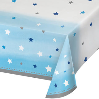One Little Star Blue Tablecover | Blue 1st Birthday Party Supplies NZ