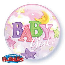 Baby Girl Bubble Balloon