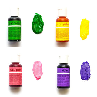Chefmaster Flower Power Gel Colour Set - 4 Pack