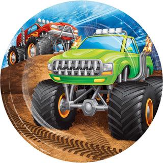 Monster Truck Rally Plates | Monster Truck Party Supplies NZ